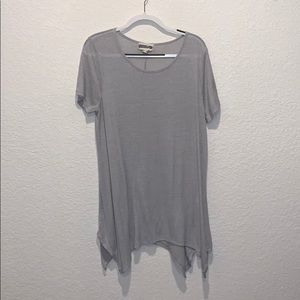 Grey Short Sleeve Top
